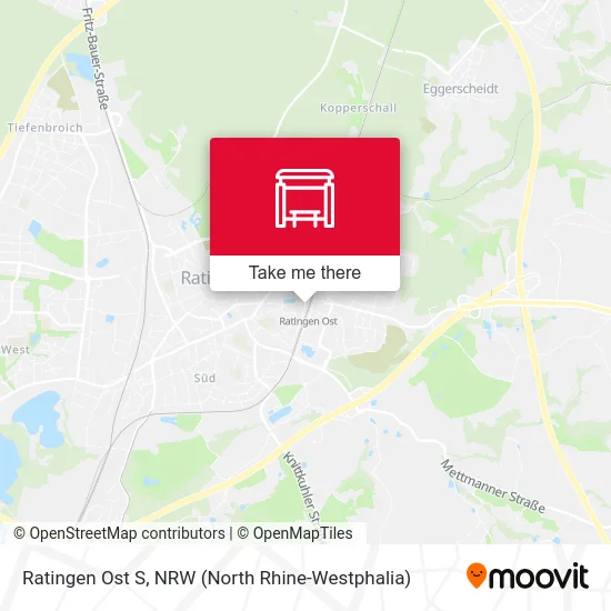 Ratingen Ost S map
