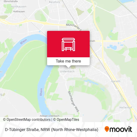 D-Tübinger Straße map