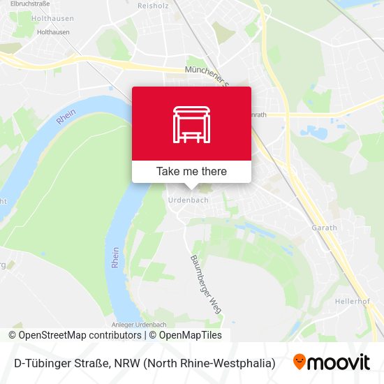 D-Tübinger Straße map