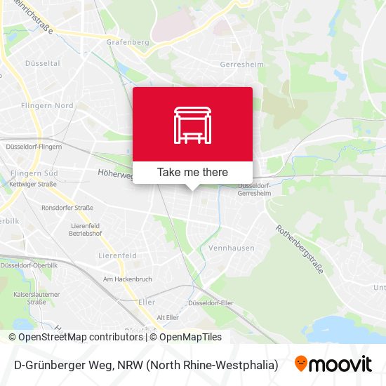 D-Grünberger Weg map