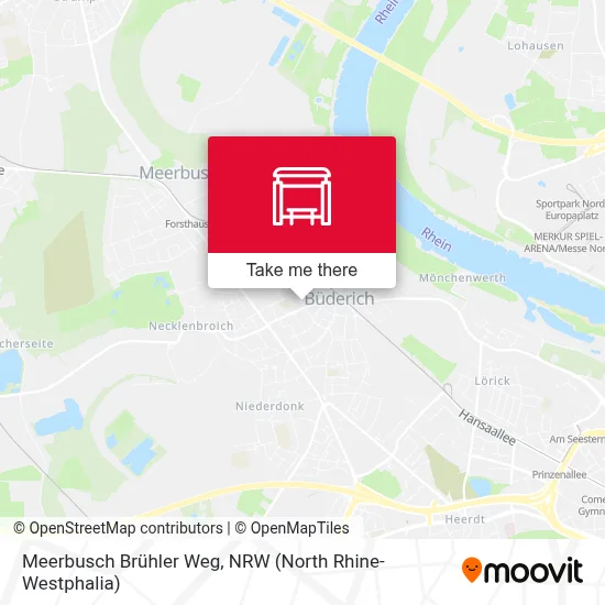 Meerbusch Brühler Weg map
