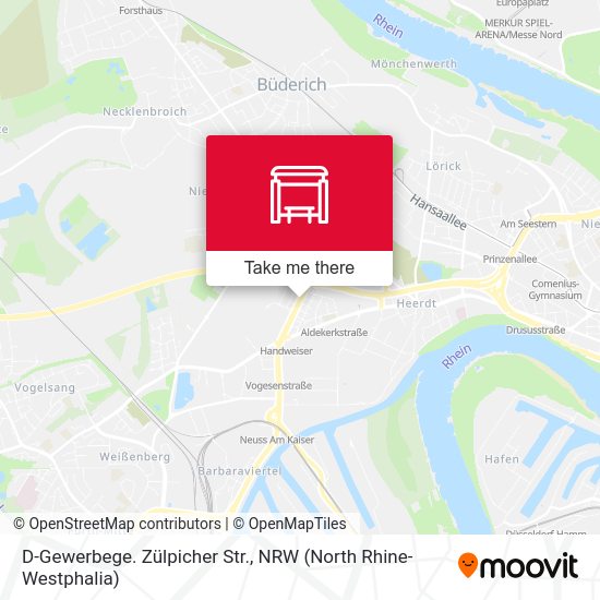 Карта D-Gewerbege. Zülpicher Str.