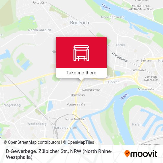 Карта D-Gewerbege. Zülpicher Str.