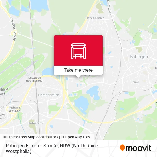 Карта Ratingen Erfurter Straße