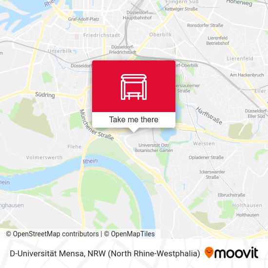 D-Universität Mensa map