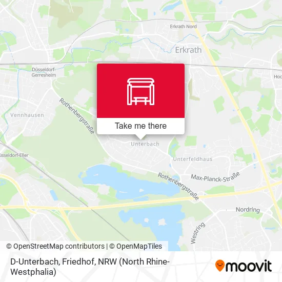 Карта D-Unterbach, Friedhof