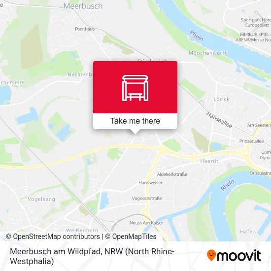 Карта Meerbusch am Wildpfad
