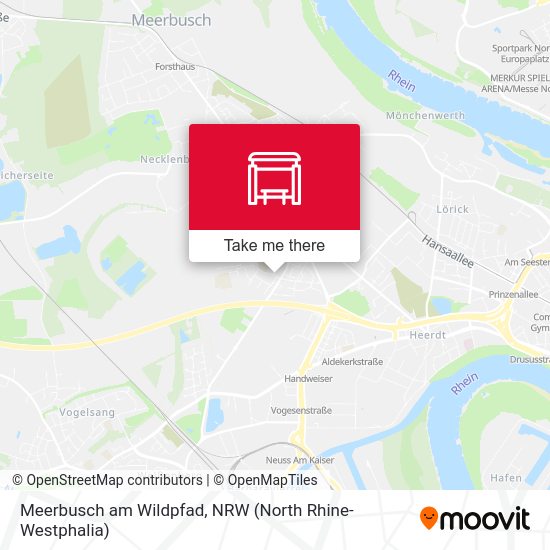 Meerbusch am Wildpfad map