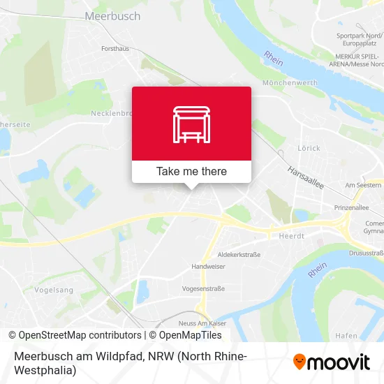 Карта Meerbusch am Wildpfad