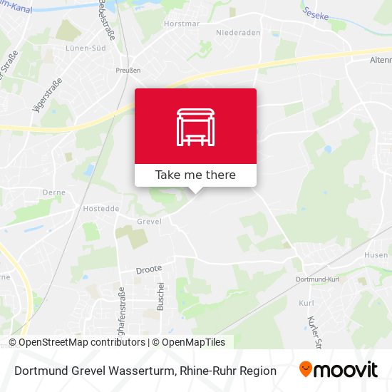 Dortmund Grevel Wasserturm map