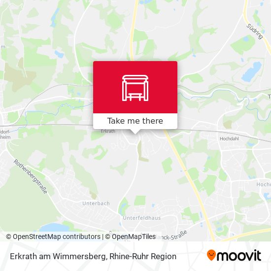 Erkrath am Wimmersberg map