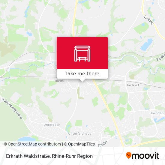Erkrath Waldstraße map