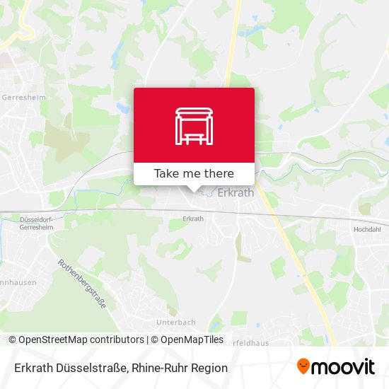Erkrath Düsselstraße map