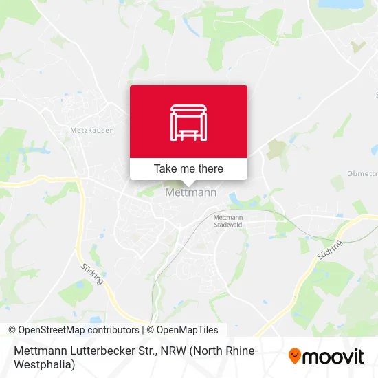 Mettmann Lutterbecker Str. map