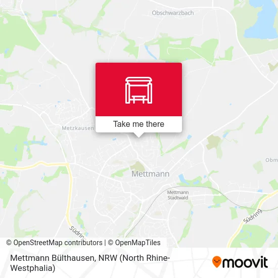 Mettmann Bülthausen map