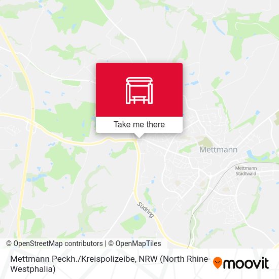Карта Mettmann Peckh./Kreispolizeibe