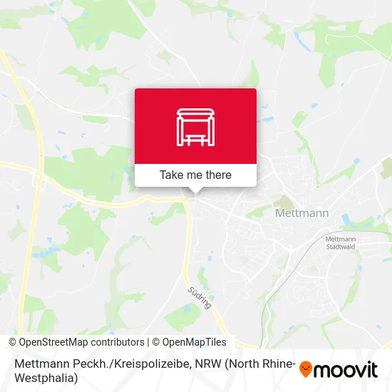 Карта Mettmann Peckh./Kreispolizeibe