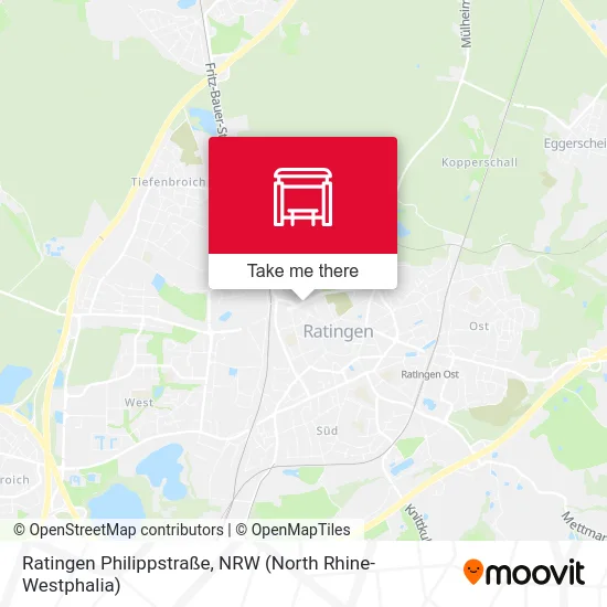 Ratingen Philippstraße map