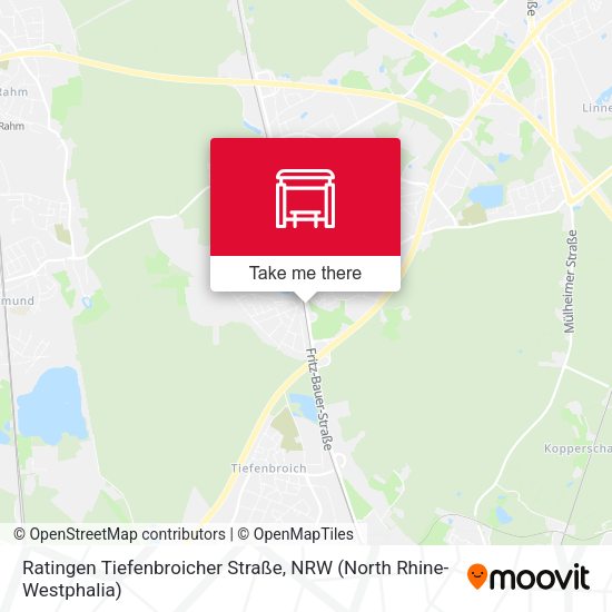 Ratingen Tiefenbroicher Straße map