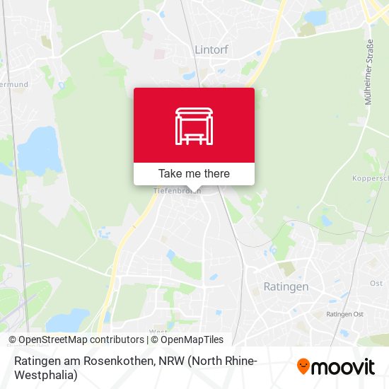 Ratingen am Rosenkothen map