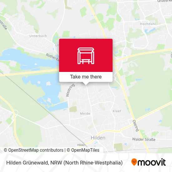 Hilden Grünewald map