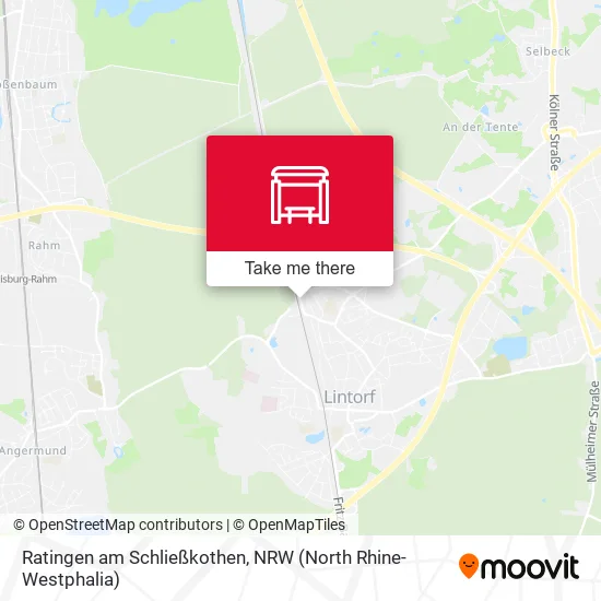 Карта Ratingen am Schließkothen