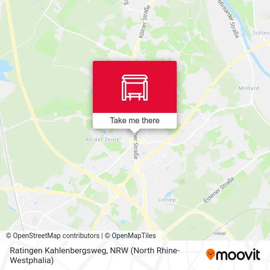 Ratingen Kahlenbergsweg map