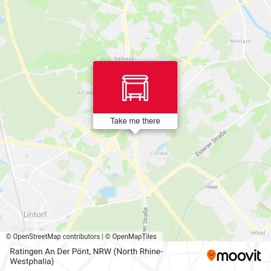 Карта Ratingen An Der Pönt