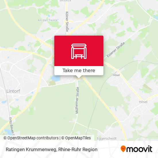 Карта Ratingen Krummenweg