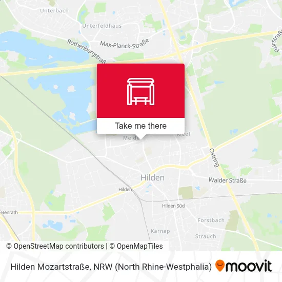 Hilden Mozartstraße map