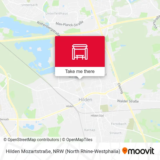 Hilden Mozartstraße map