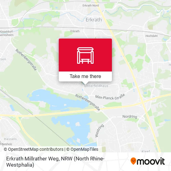 Карта Erkrath Millrather Weg