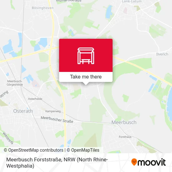 Карта Meerbusch Forststraße