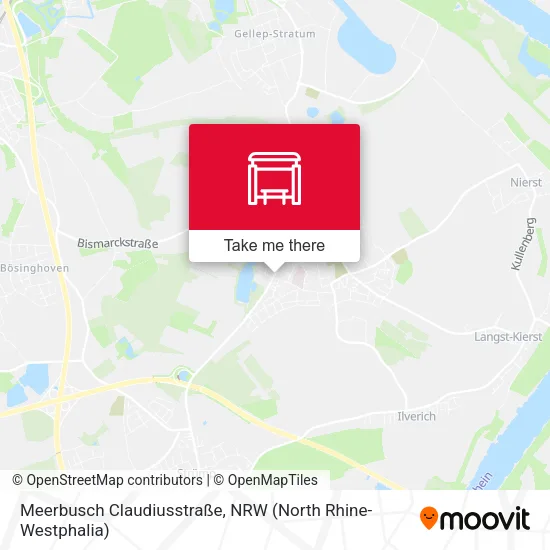 Карта Meerbusch Claudiusstraße