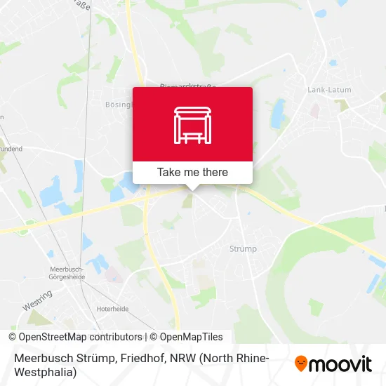 Карта Meerbusch Strümp, Friedhof