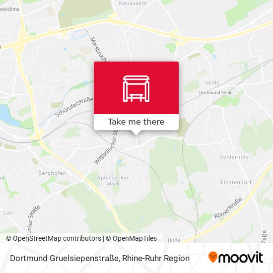 Dortmund Gruelsiepenstraße map
