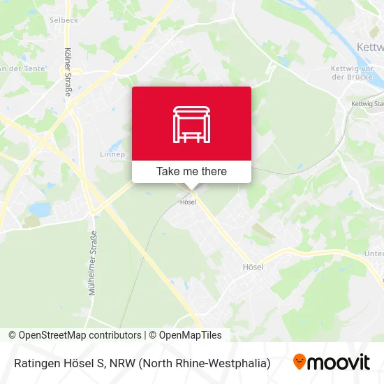 Ratingen Hösel S map