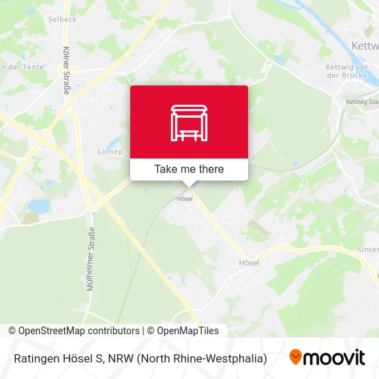 Ratingen Hösel S map