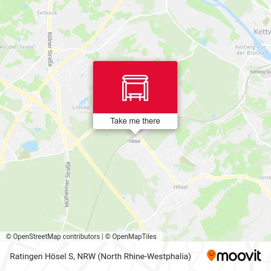 Ratingen Hösel S map
