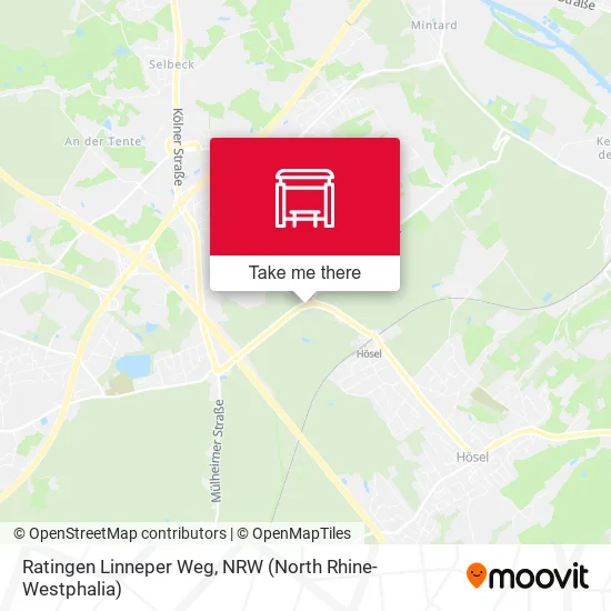 Карта Ratingen Linneper Weg