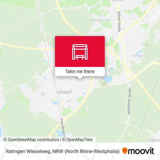 Ratingen Wieselweg map