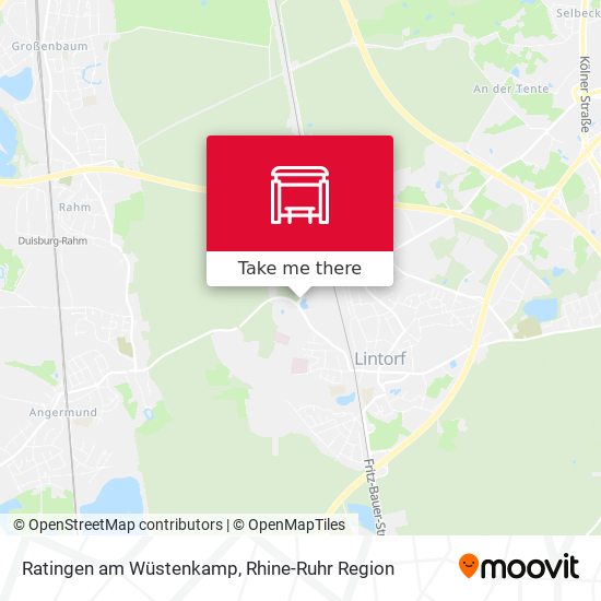 Ratingen am Wüstenkamp map
