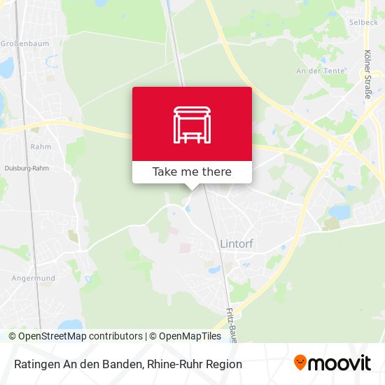 Ratingen An den Banden map