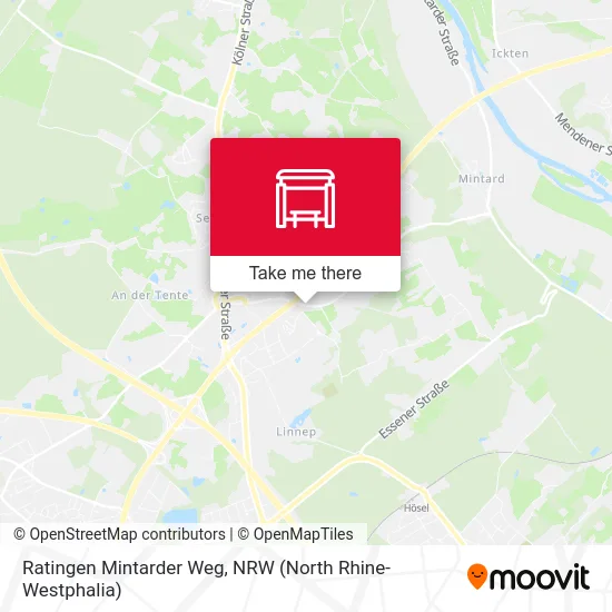 Ratingen Mintarder Weg map