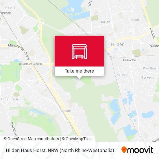 Hilden Haus Horst map