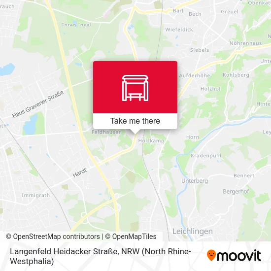 Карта Langenfeld Heidacker Straße