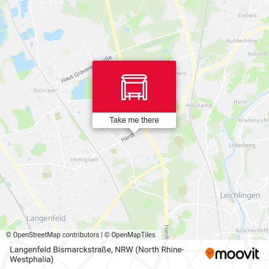 Карта Langenfeld Bismarckstraße