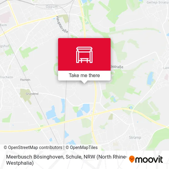 Карта Meerbusch Bösinghoven, Schule