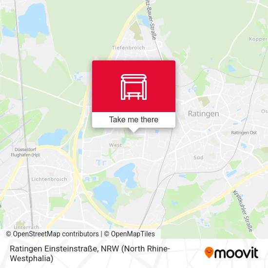 Карта Ratingen Einsteinstraße