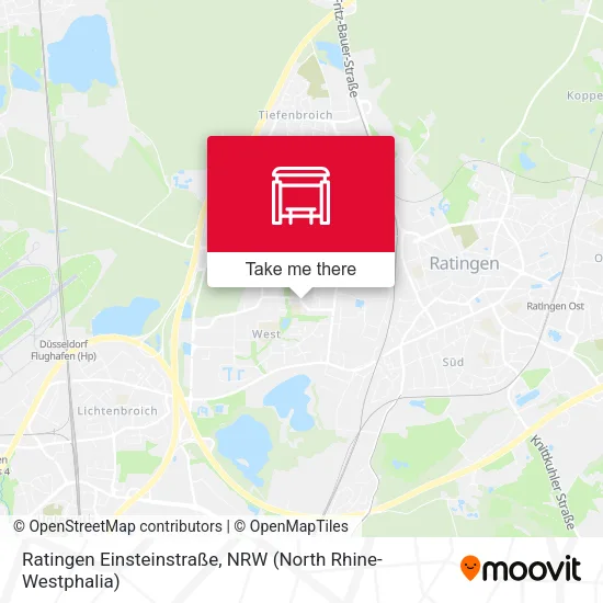 Карта Ratingen Einsteinstraße